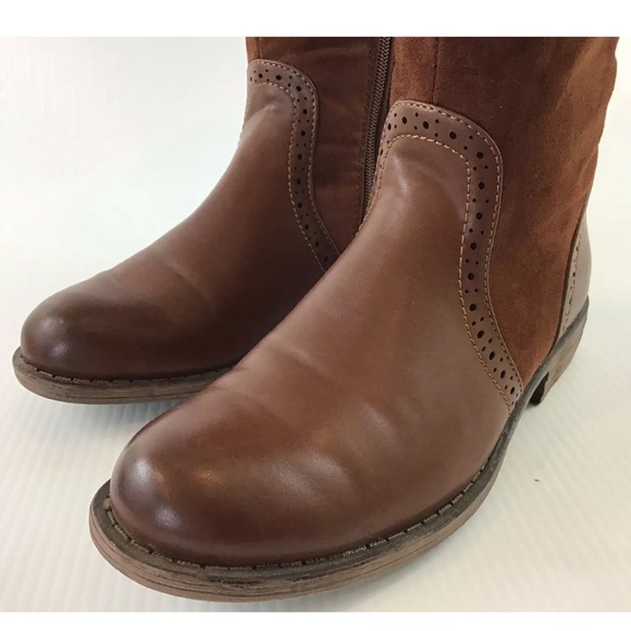 AMERICAN EXCHANGE Brown Suede Knee Boots - Picture 2 of 8